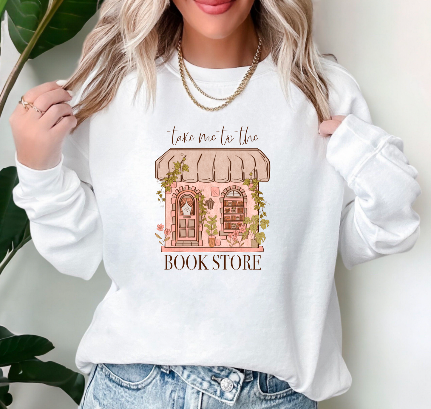 Take Me To The Bookstore Gildan Sweatshirt