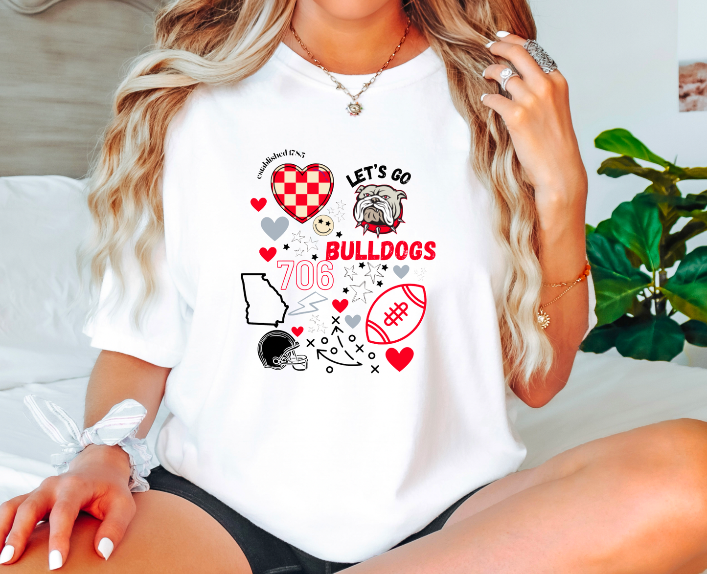 Retro Georgia Bulldogs Graphic Tee