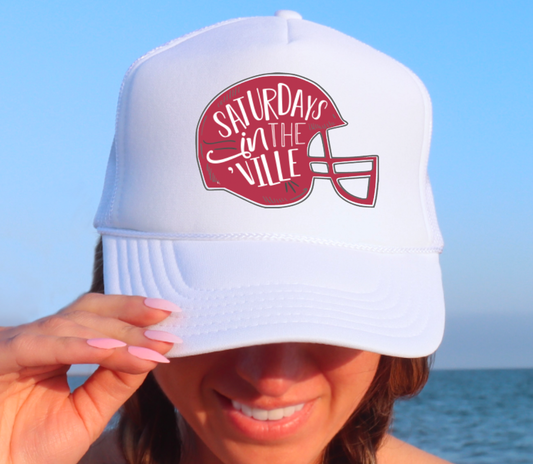 Saturdays In Fayetteville Baseball Cap Arkansas Tees