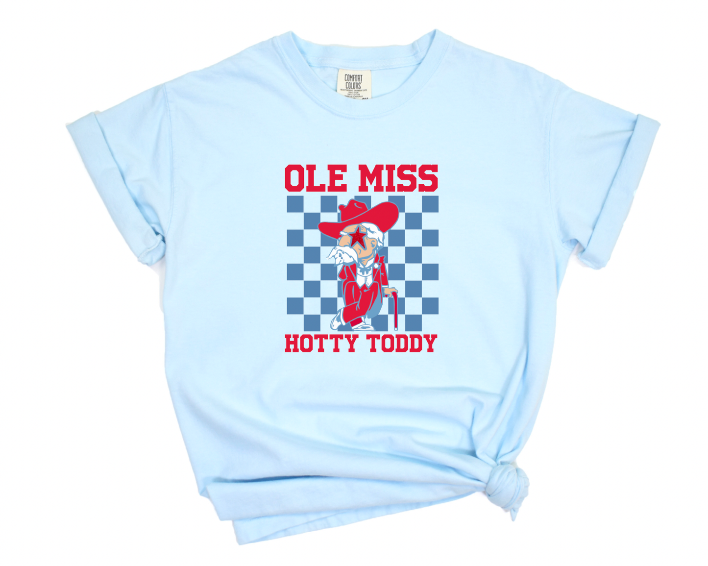 Ole Miss Rebels Checker Comfort Colors Tee