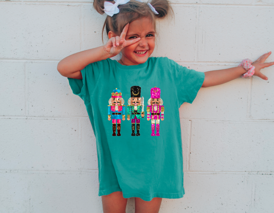 YOUTH Preppy Faux Sequins Comfort Colors Tee