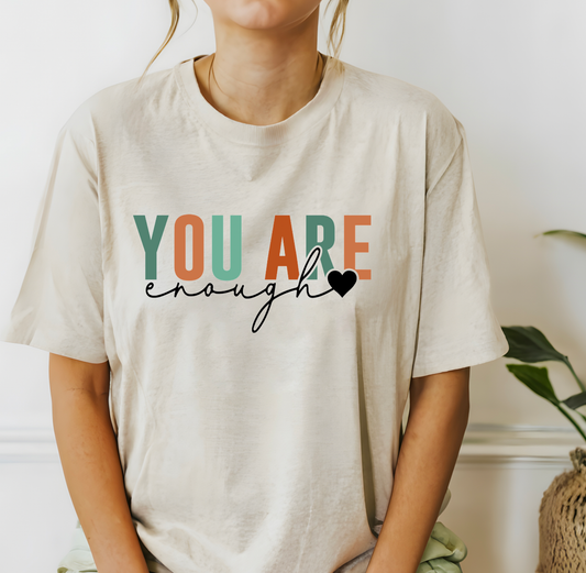 Boho You Are Enough Motivational Graphic Tee