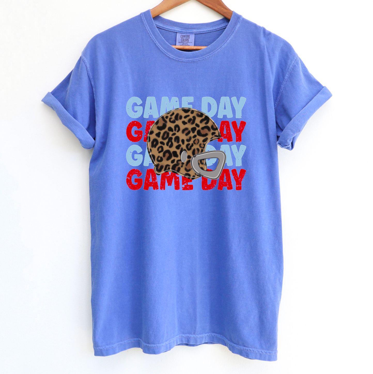 Ole Miss Game Day Stacked Comfort Colors Tee Football Tees