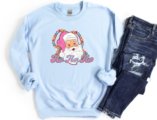 Retro Colorful Ho Ho Ho Gildan Sweatshirt