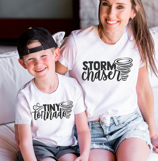 Storm Chaser Tiny Tornado Graphic Tee| Mama and Mini