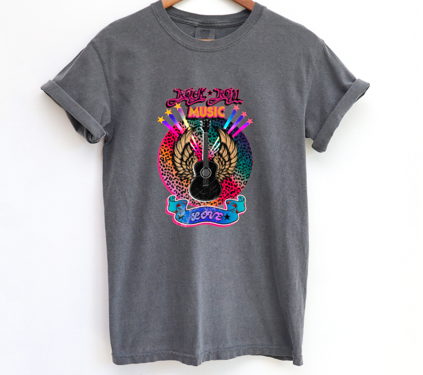 Rock & Roll Music Comfort Colors Tee