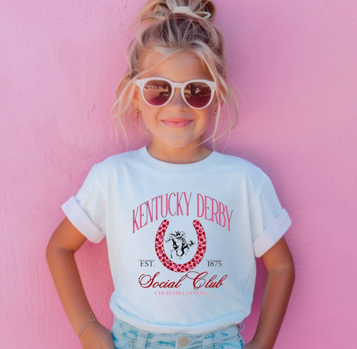 Toddler Preppy Kentucky Derby Social Club Tee Kids