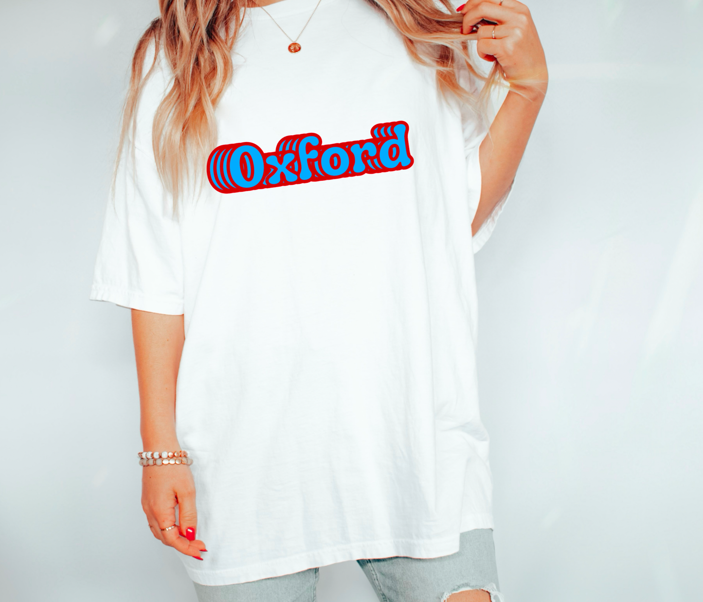 Retro Oxford Gildan Tee Ole Miss Tees