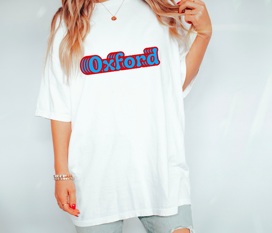 Retro Oxford Gildan Tee Ole Miss Tees