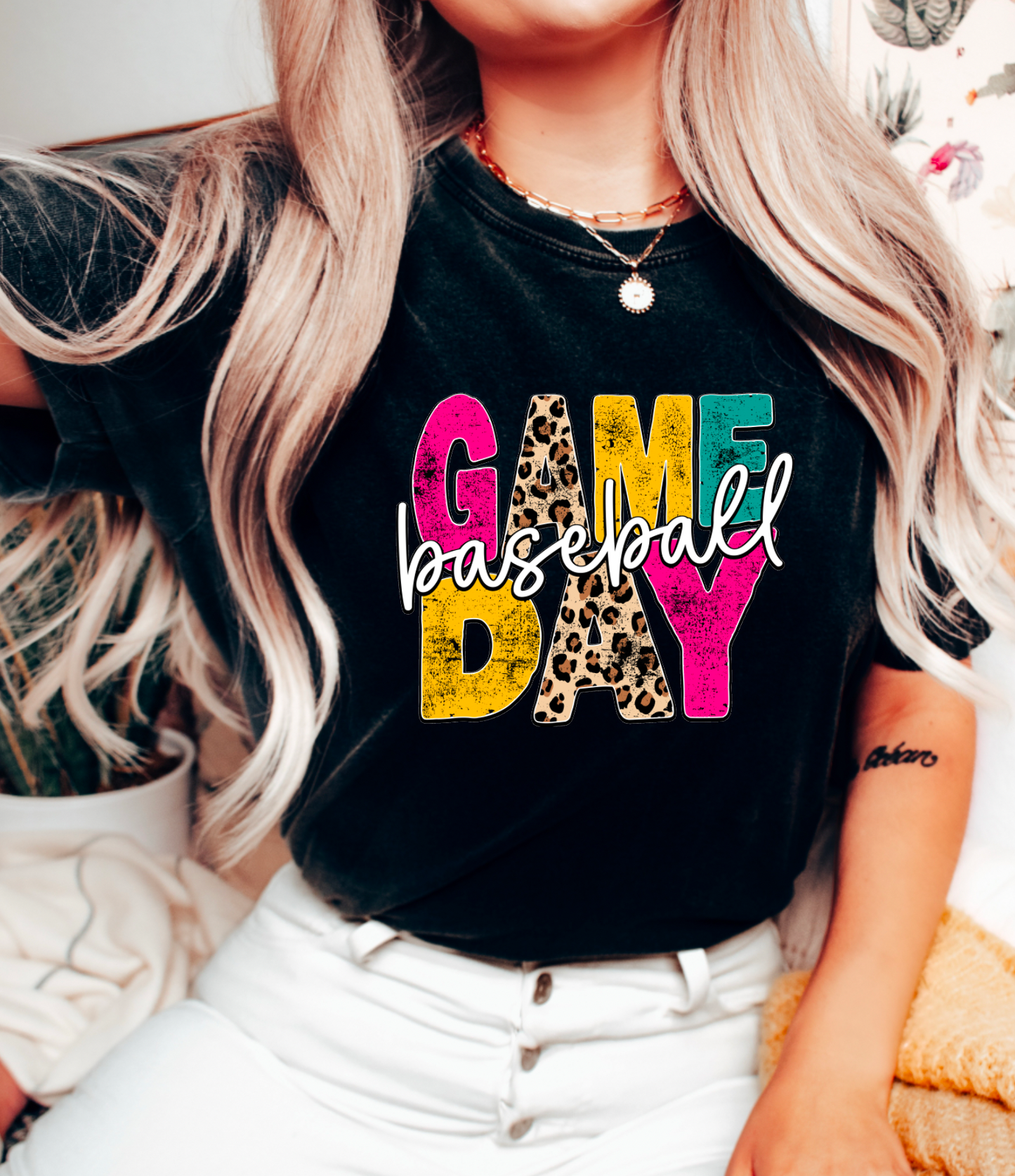 Game Day Baseball Distressed Graphic Tee | Gameday