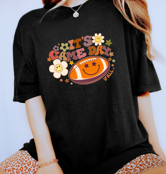 Retro It's Game Day Y'all Comfort Colors Tee