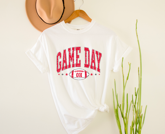 Ohio Game Day Comfort Colors Tee Football Tees
