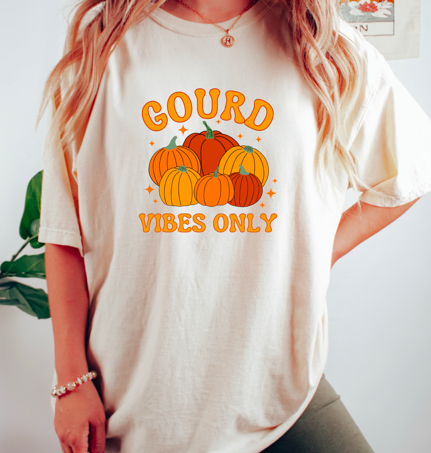 Gourd Vibes Only Comfort Colors Tee Fall Tees