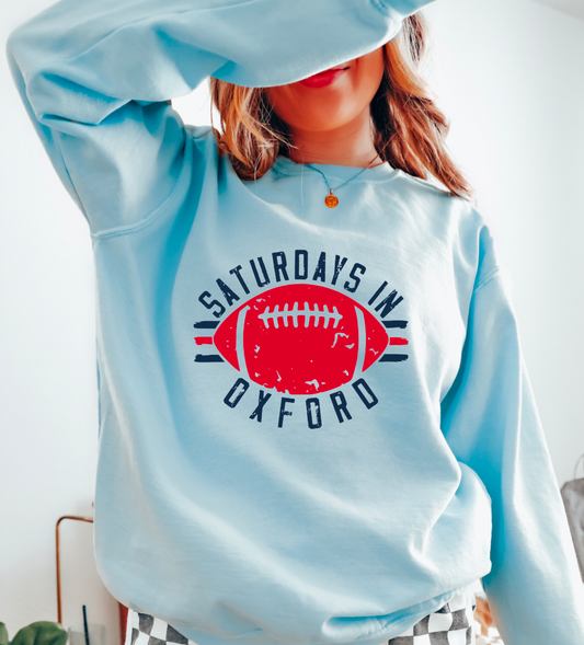 Saturdays In Oxford Comfort Colors Sweatshirt