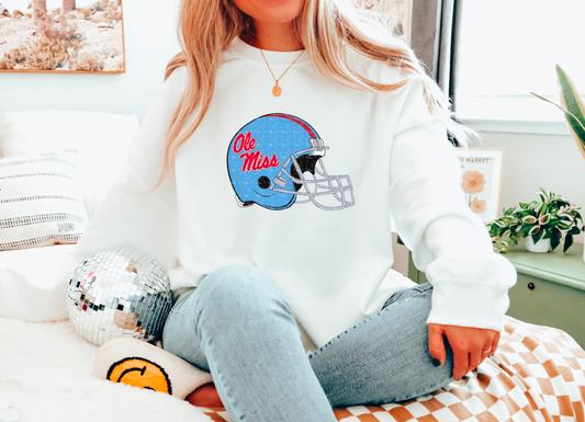Ole Miss Rebels Helmet Gildan Sweatshirt