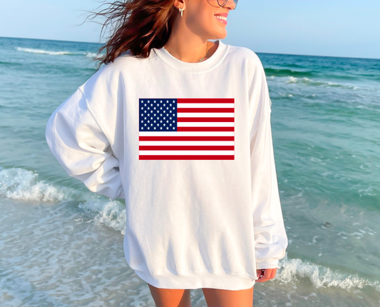 American Flag Sweatshirt USA 4th of July T-Shirt 