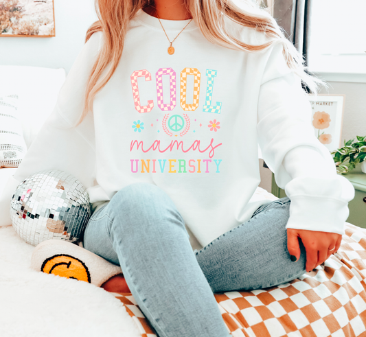 Cool Mama's University Checker Sweatshirt | Mama Tees