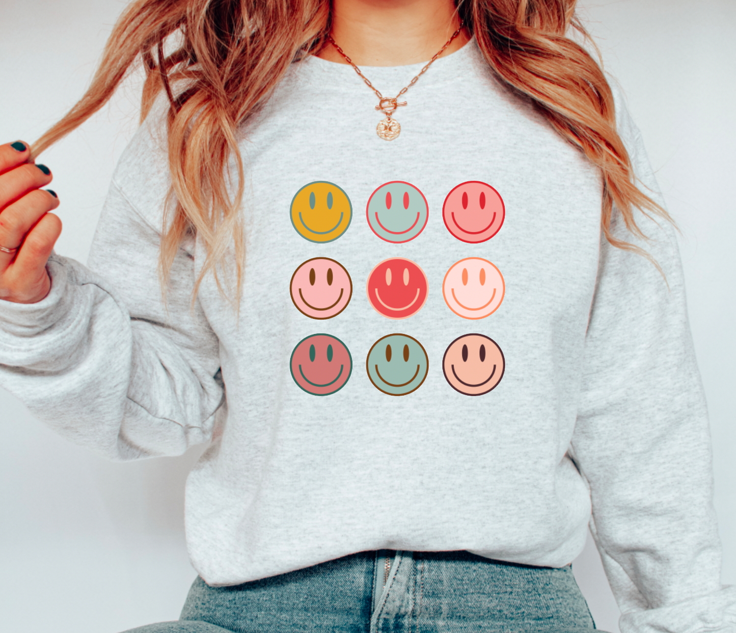 Smiley Faces Gildan Sweatshirt