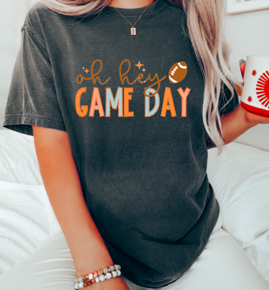Oh Hey Gameday Comfort Colors Tee Fall Tees