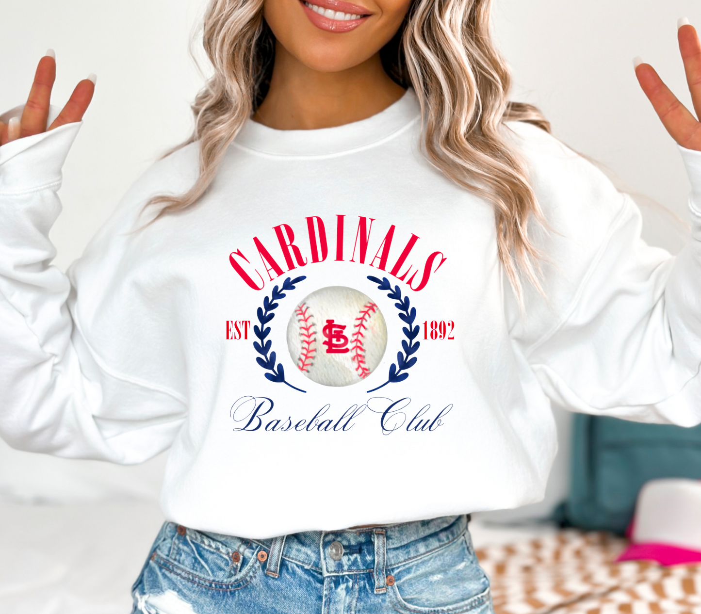St Louis Cardinals Baseball Club Sweatshirt
