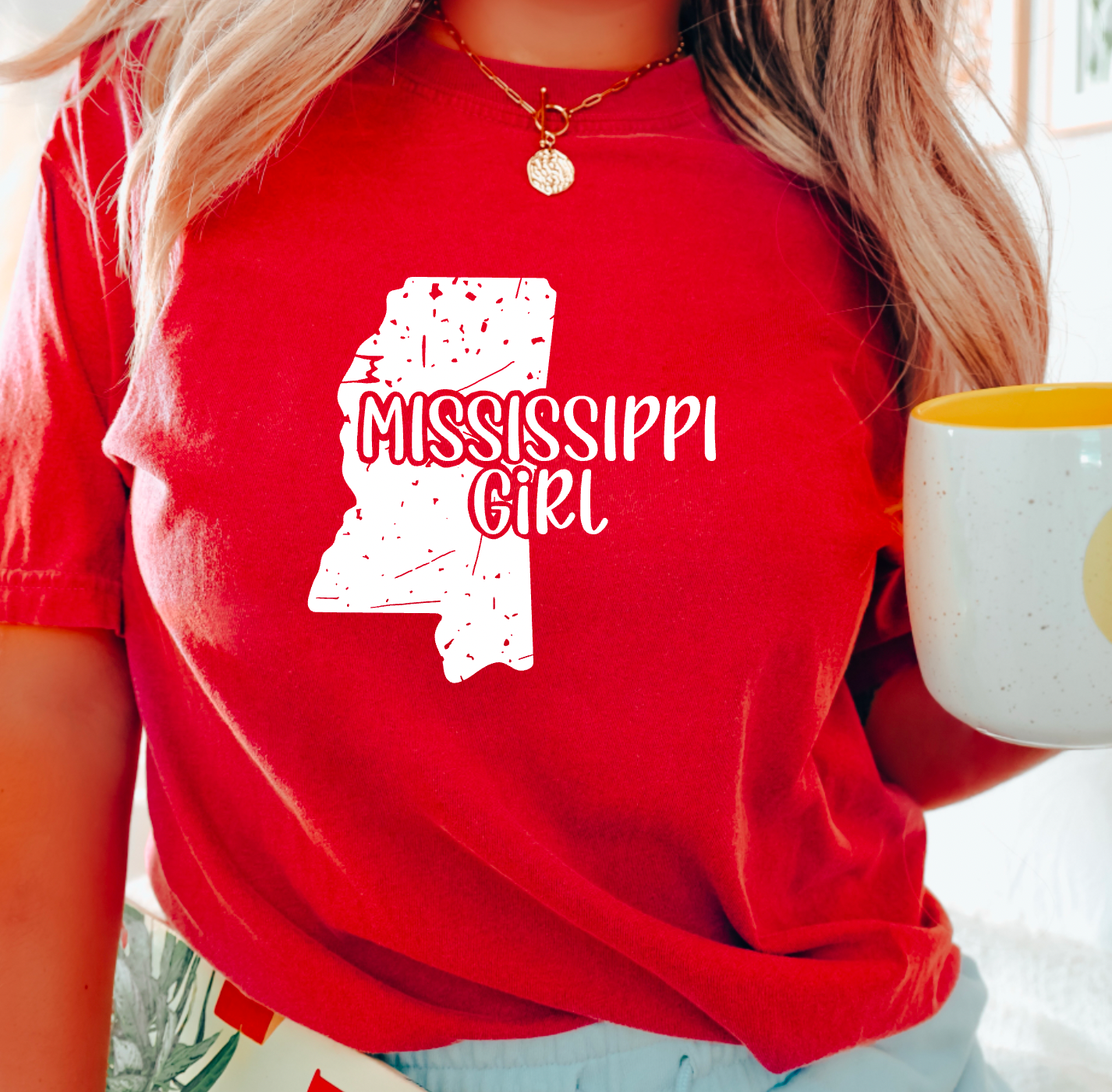 Mississippi Girl Comfort Colors Tee Ole Miss Tees