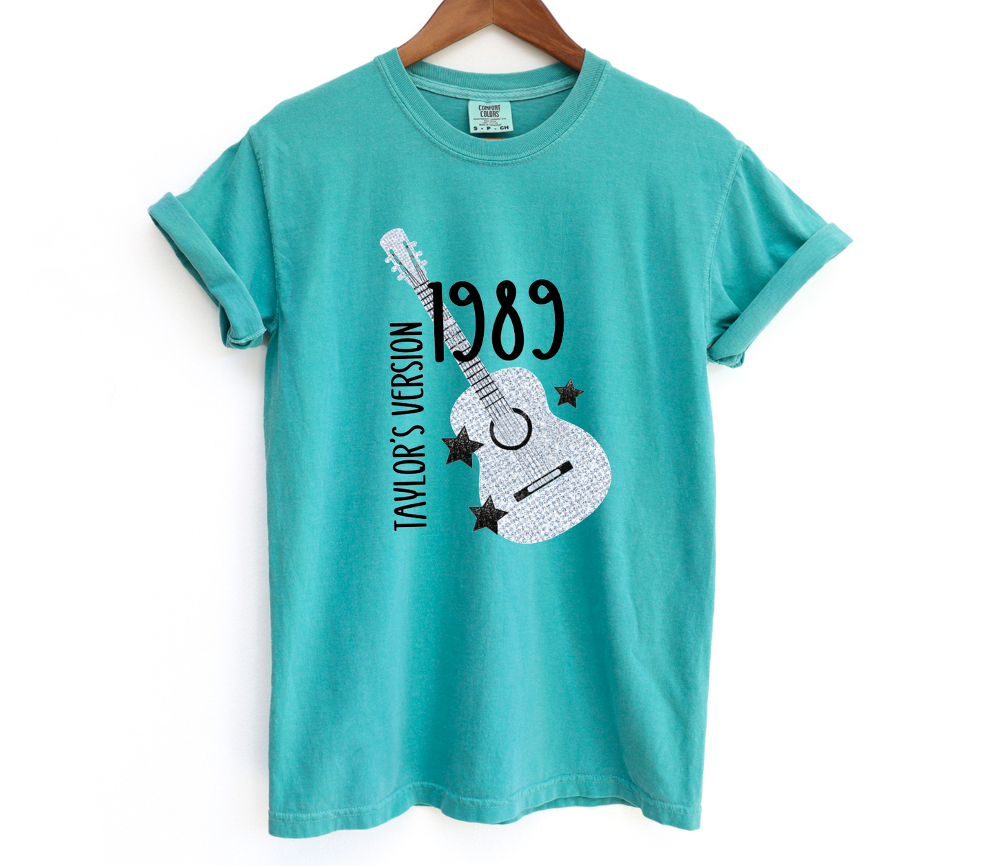 Faux Glitter Taylor Swift 1989 Graphic Tee T-Shirt