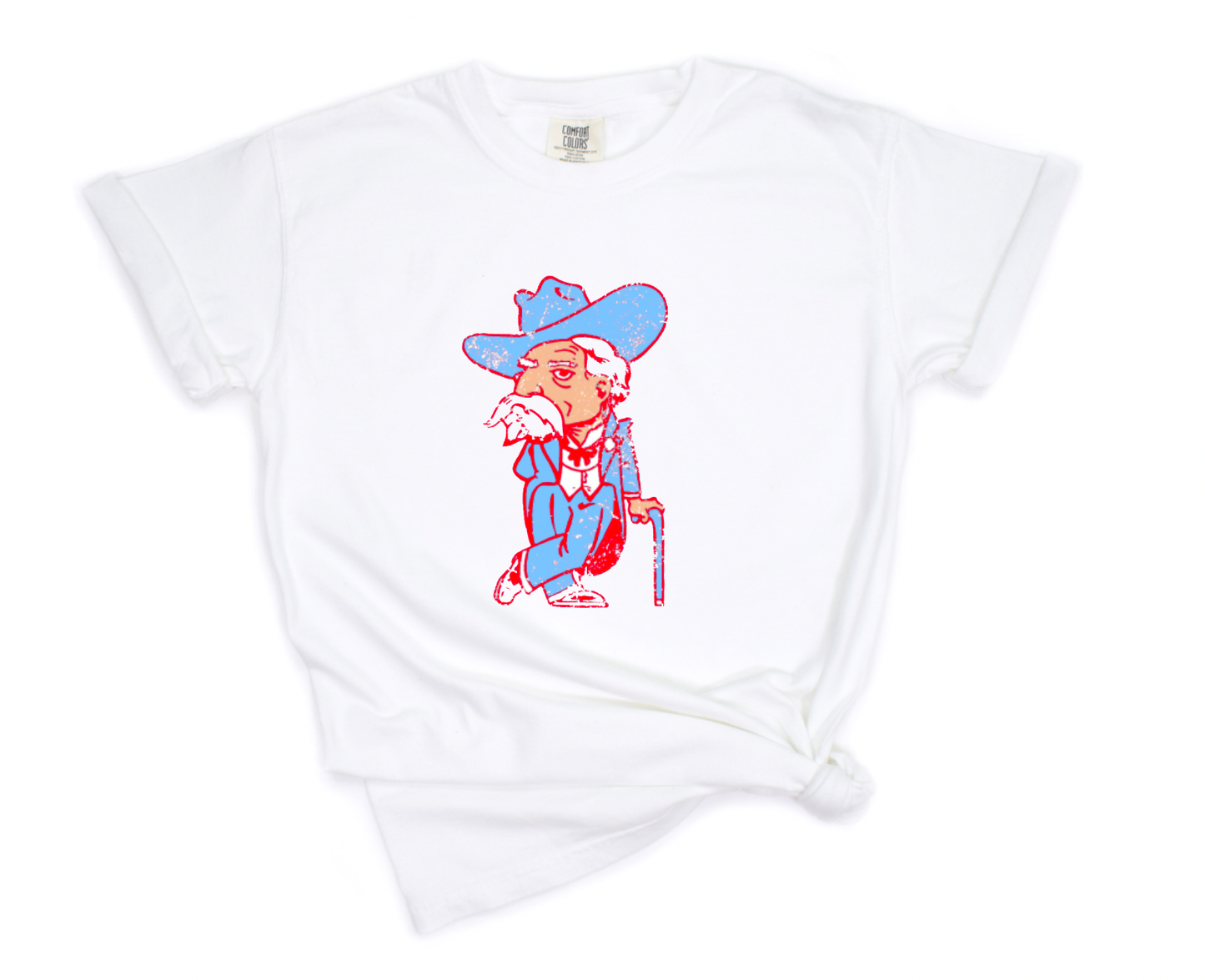 Powder Blue Colonel Reb Comfort Colors Tee Ole Miss Tees