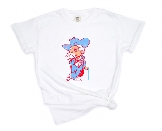 Powder Blue Colonel Reb Comfort Colors Tee Ole Miss Tees