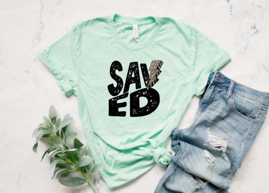 Saved Lightning Bolt Tee