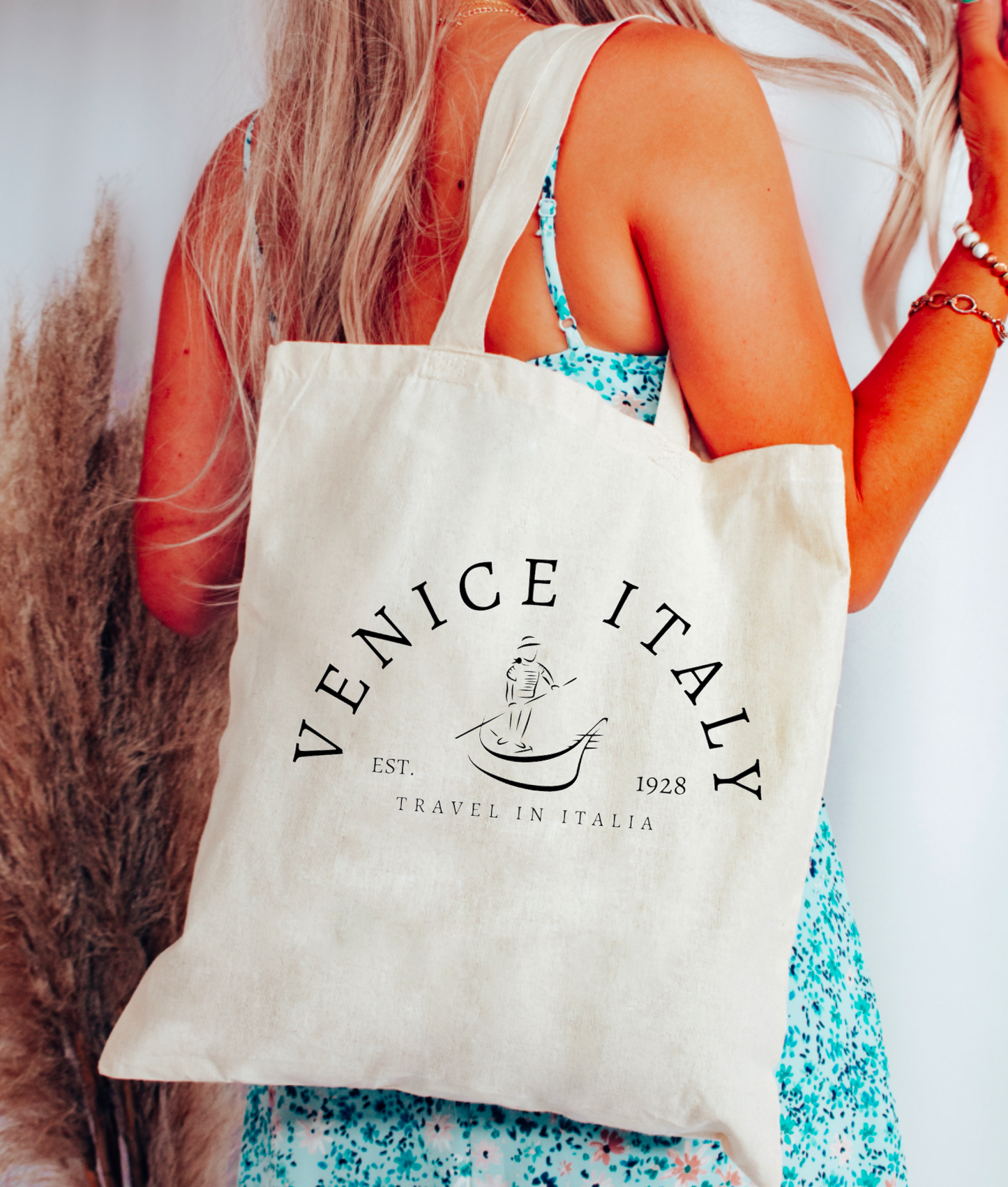 Venice Italy Recycled Canvas Tote | Vacation | Preppy