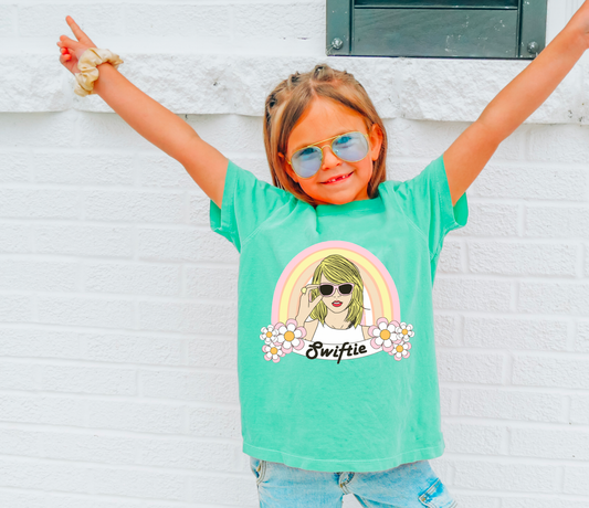 YOUTH Floral Swiftie Graphic Tee Kids T-Shirt Taylor Swift