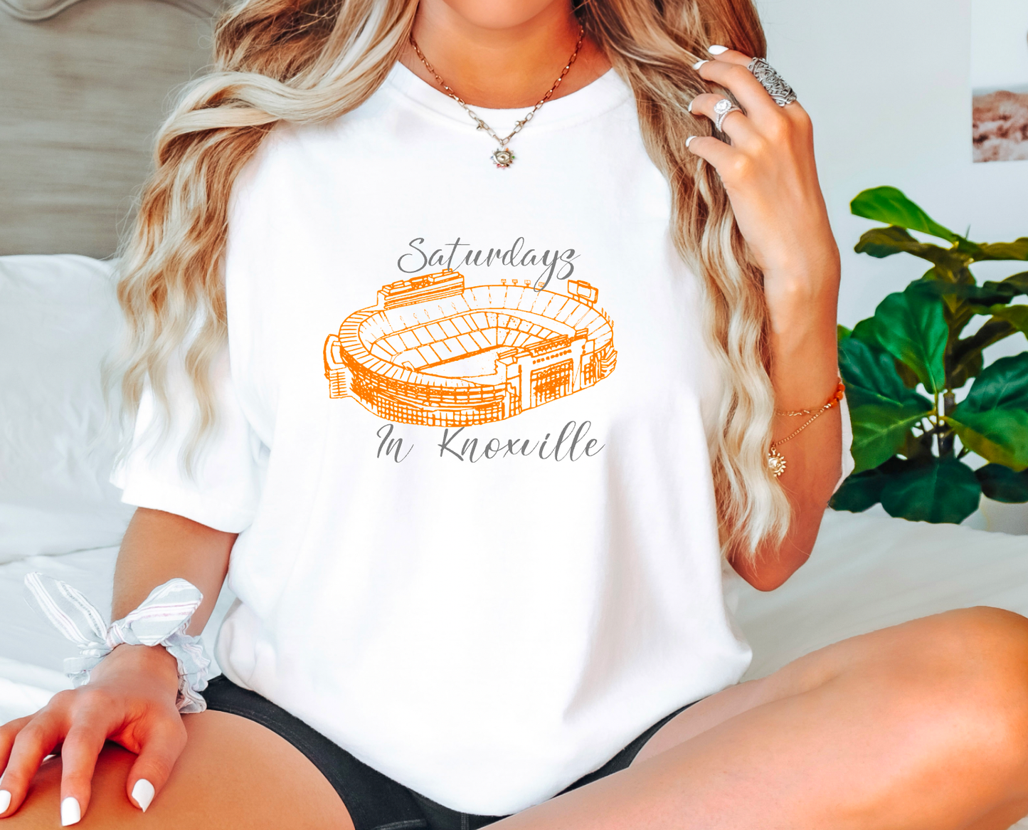 Saturdays In Knoxville Stadium Graphic Tee