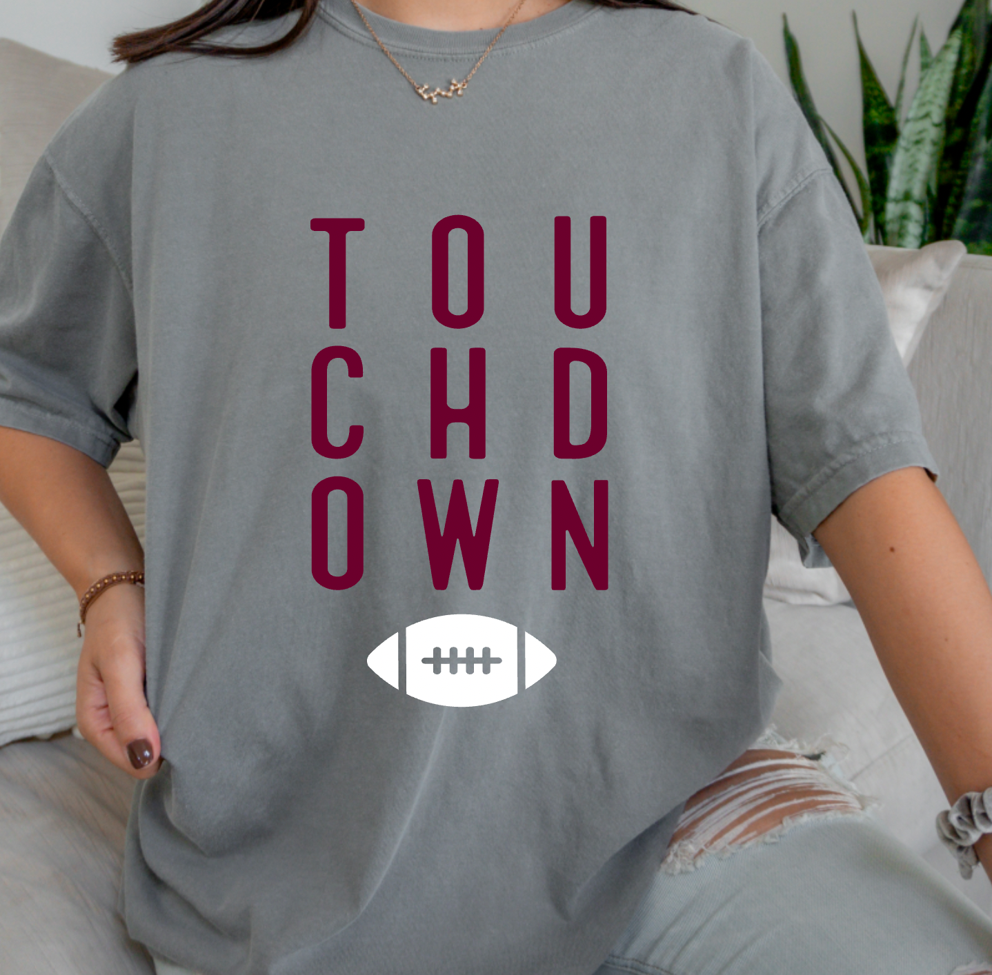 Mississippi Football Comfort Colors Tee