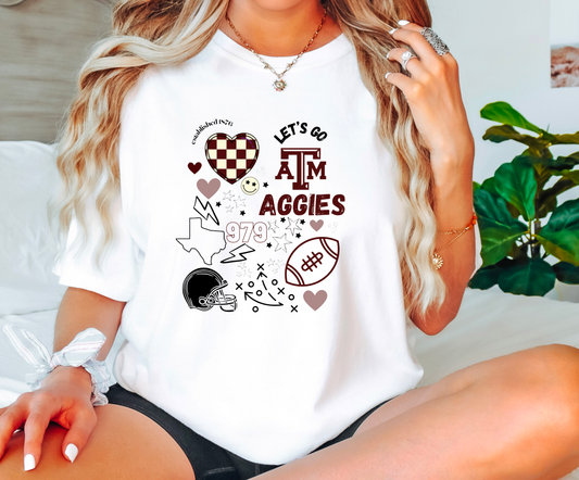 Retro Texas A&M Aggies Graphic Tee