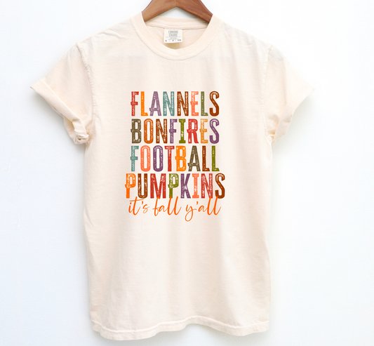 It's Fall Y'all Graphic Tee Fall Tees