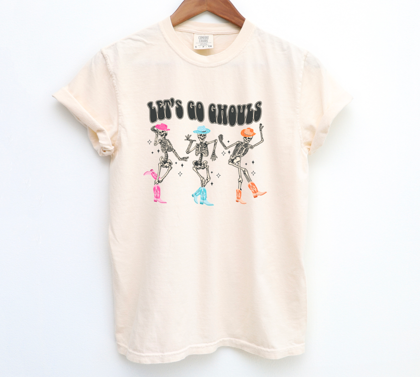 Let's Go Ghouls Comfort Colors Tee Funny Fall Tees