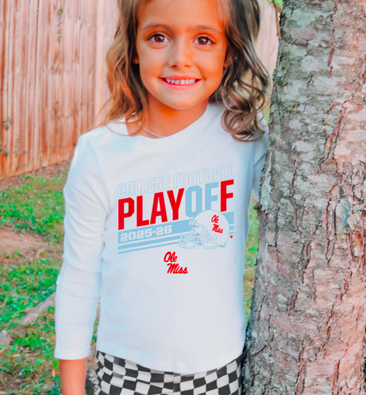 YOUTH Ole Miss College Football Playoff Long Sleeve Kids
