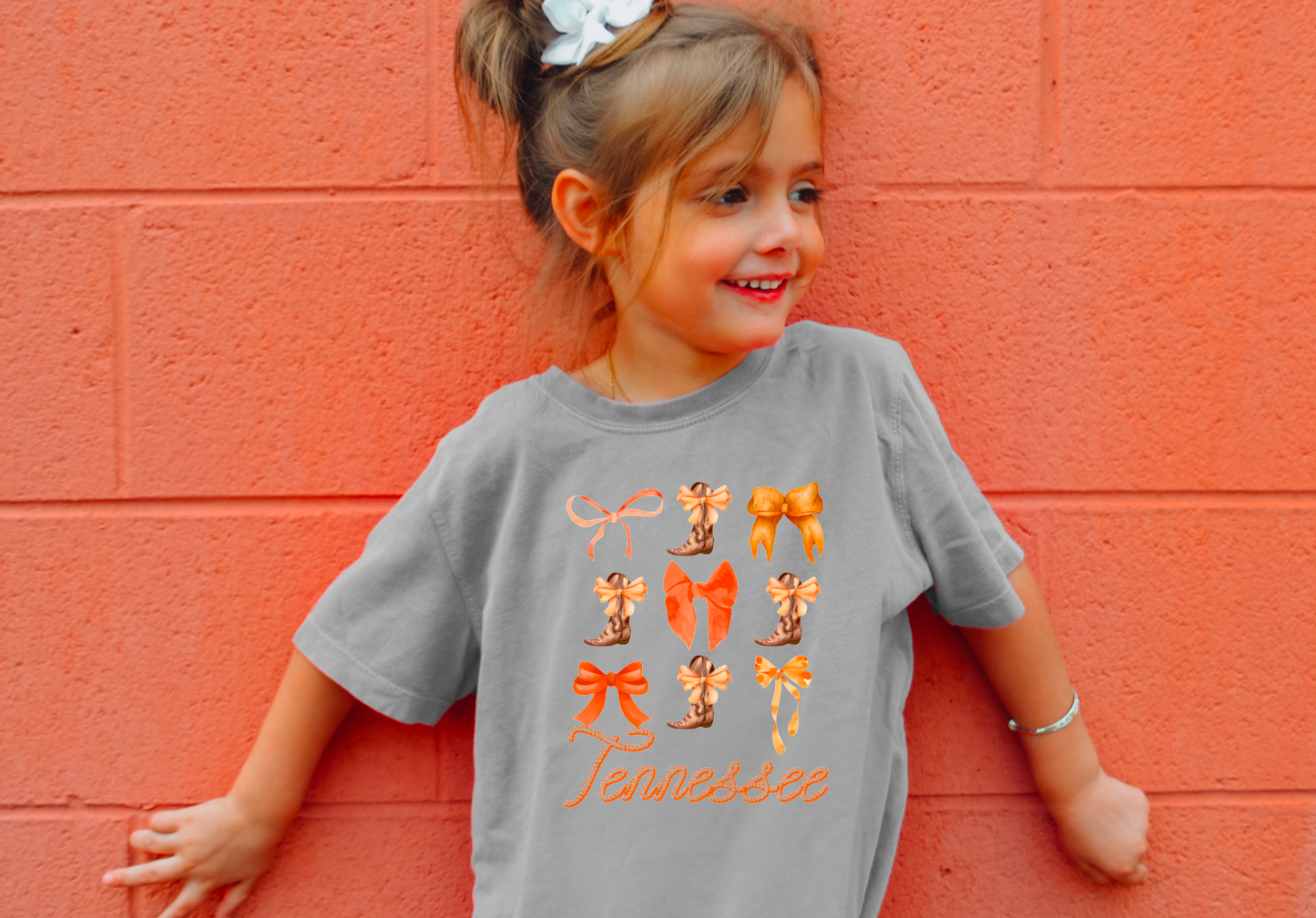 YOUTH Tennessee Coquette Graphic Tee Tennessee Vols