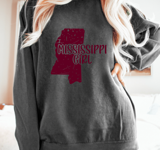 Mississippi Girl Comfort Colors Sweatshirt