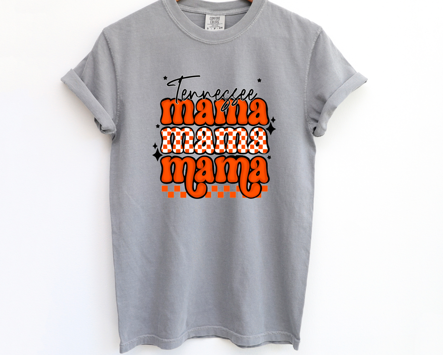 Tennessee Mama Checker Graphic Tee Tennessee Football Tees