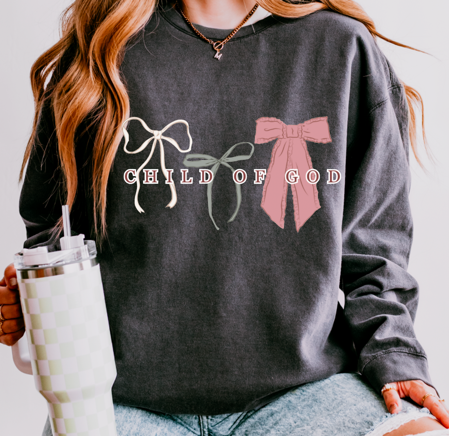 Coquette Child Of God Sweatshirt Faith T-Shirt 