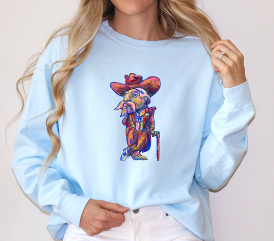Watercolor Ole Miss Rebels Crewneck Sweatshirt