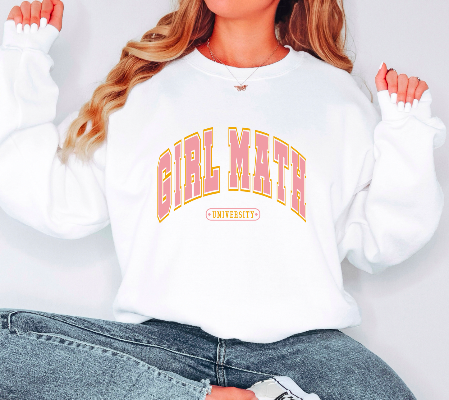Girl Math University Comfort Colors Sweatshirt