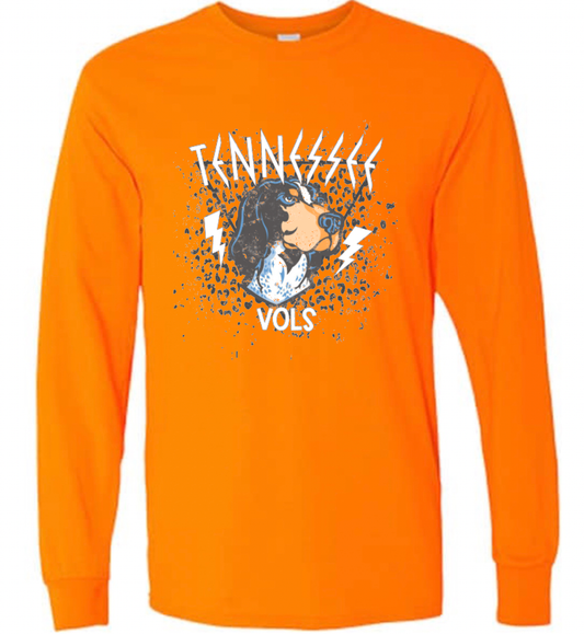 Tennessee Vols Football Rocker Gildan Long Sleeve Tee