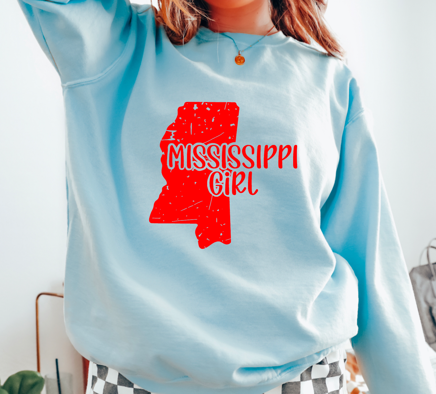 Mississippi Girl Comfort Colors Sweatshirt Ole Miss Tees