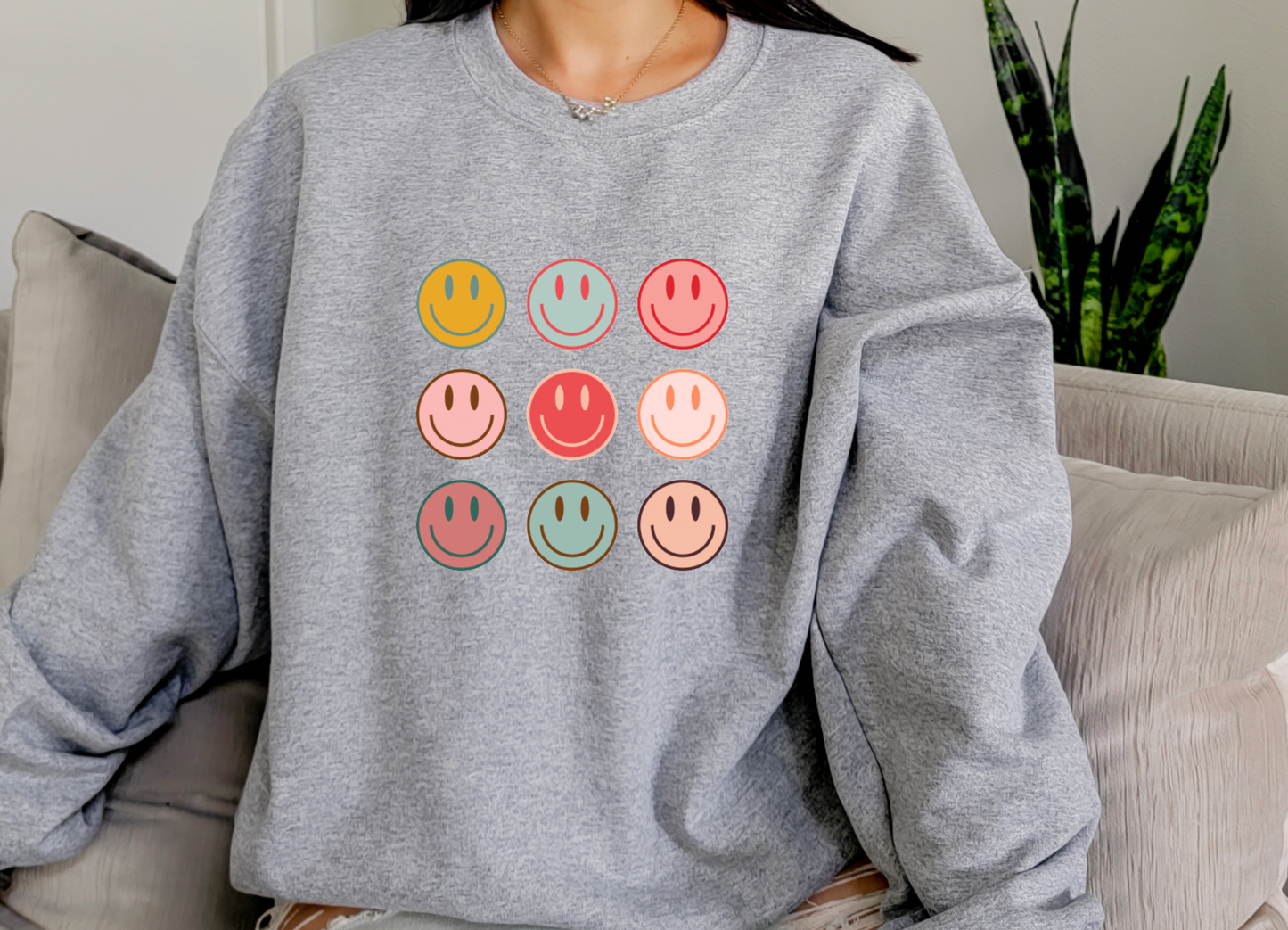 Smiley Faces Gildan Sweatshirt