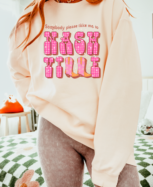 Take Me To Nashville Sweatshirt | Preppy | Western