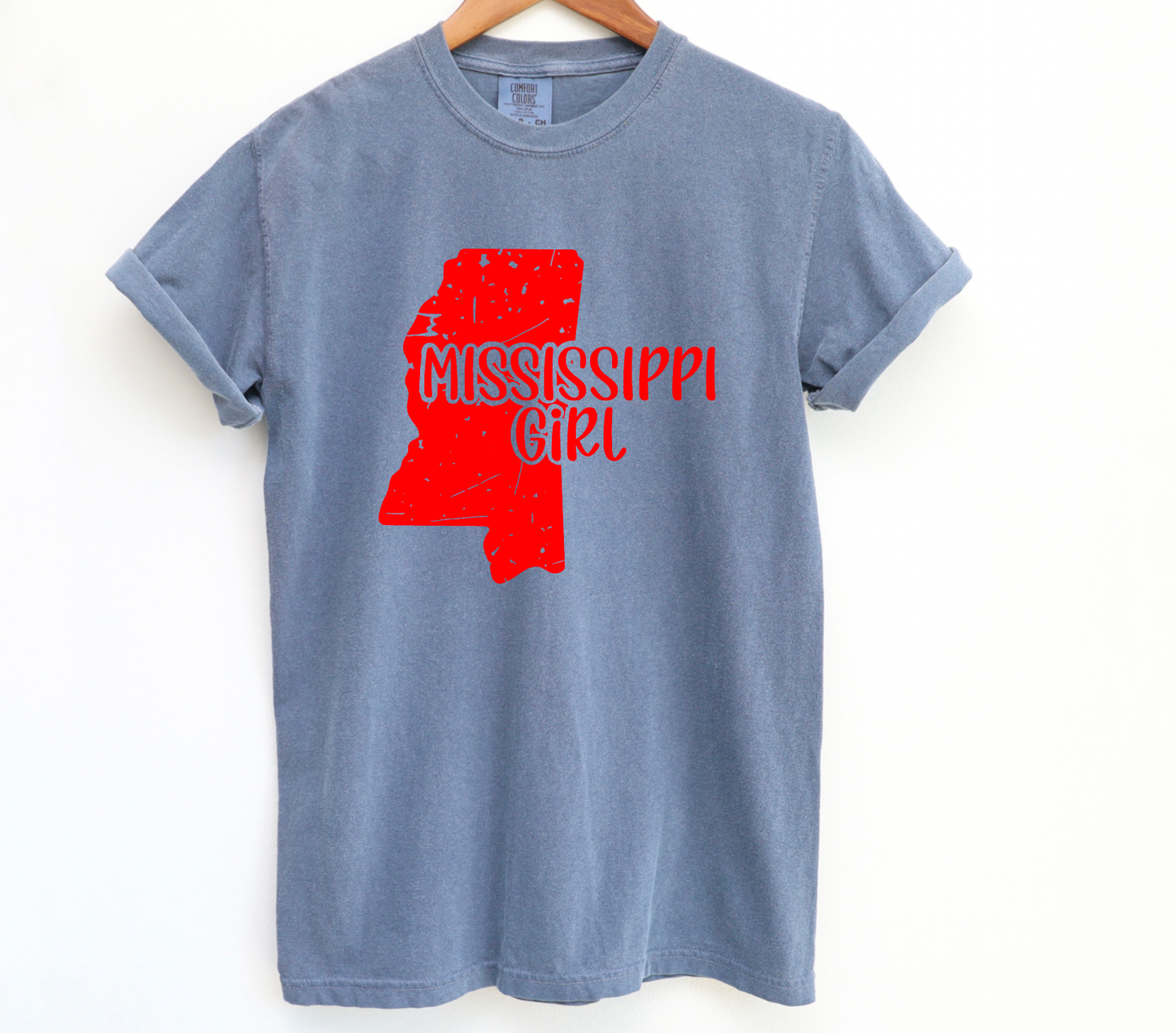 Mississippi Girl Comfort Colors Tee Ole Miss Tees