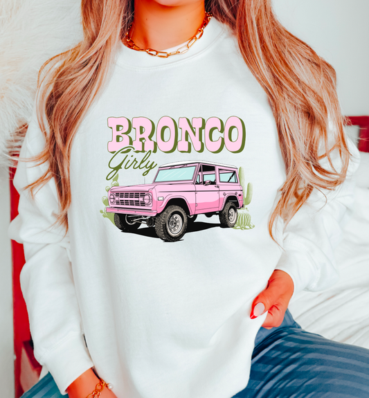 Preppy Bronco Girly Sweatshirt Summer Funny