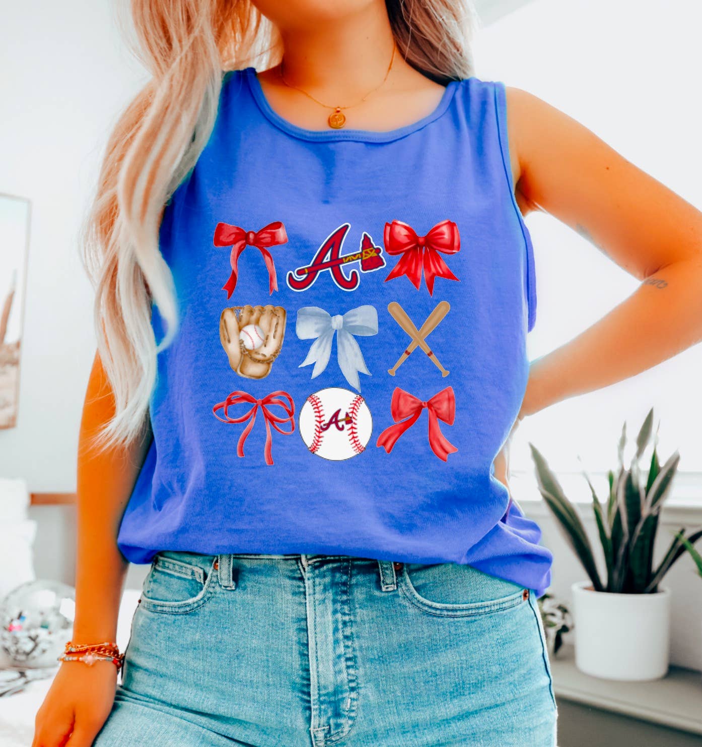 Atlanta Braves Baseball Coquette Tank Sports